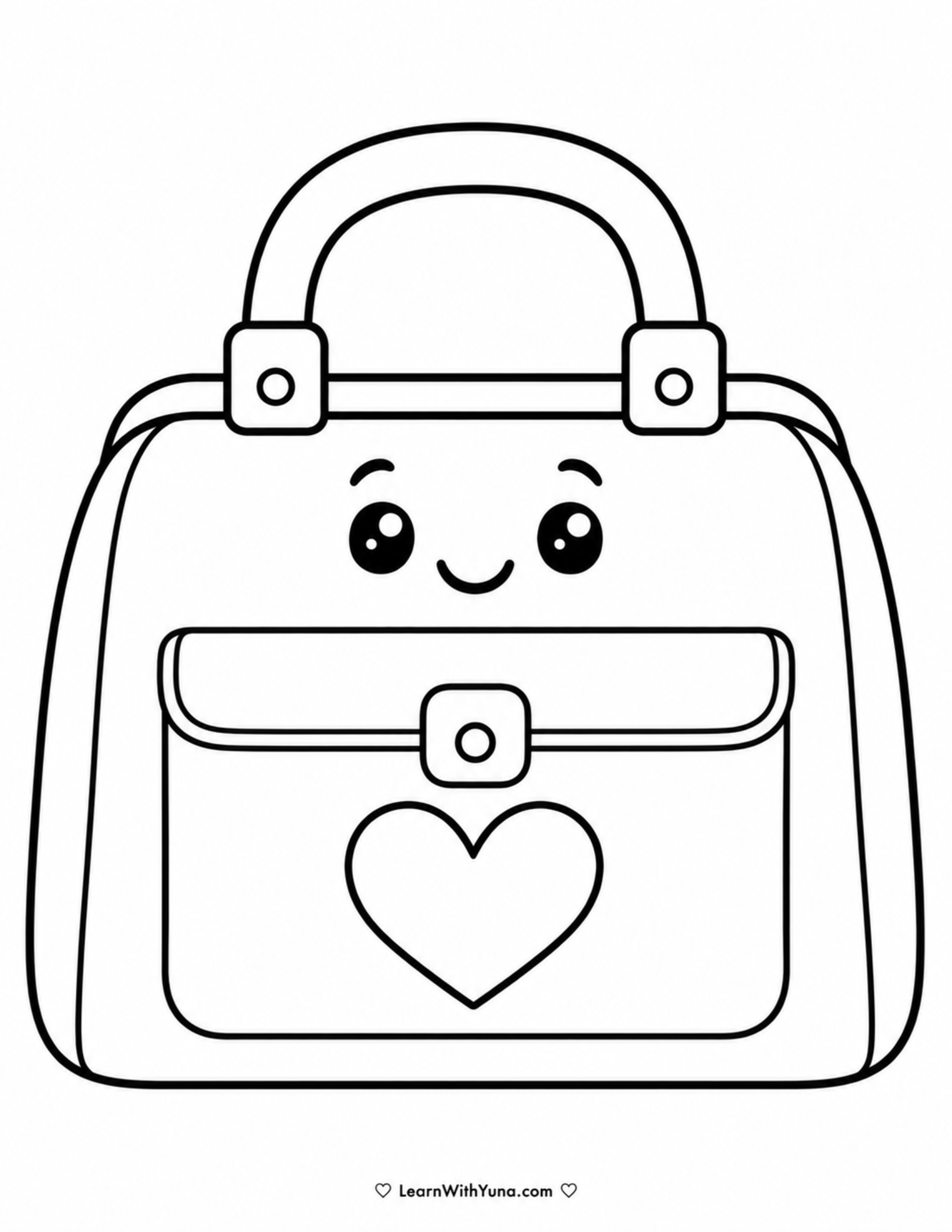 Friendly Doctor Bag Coloring Page